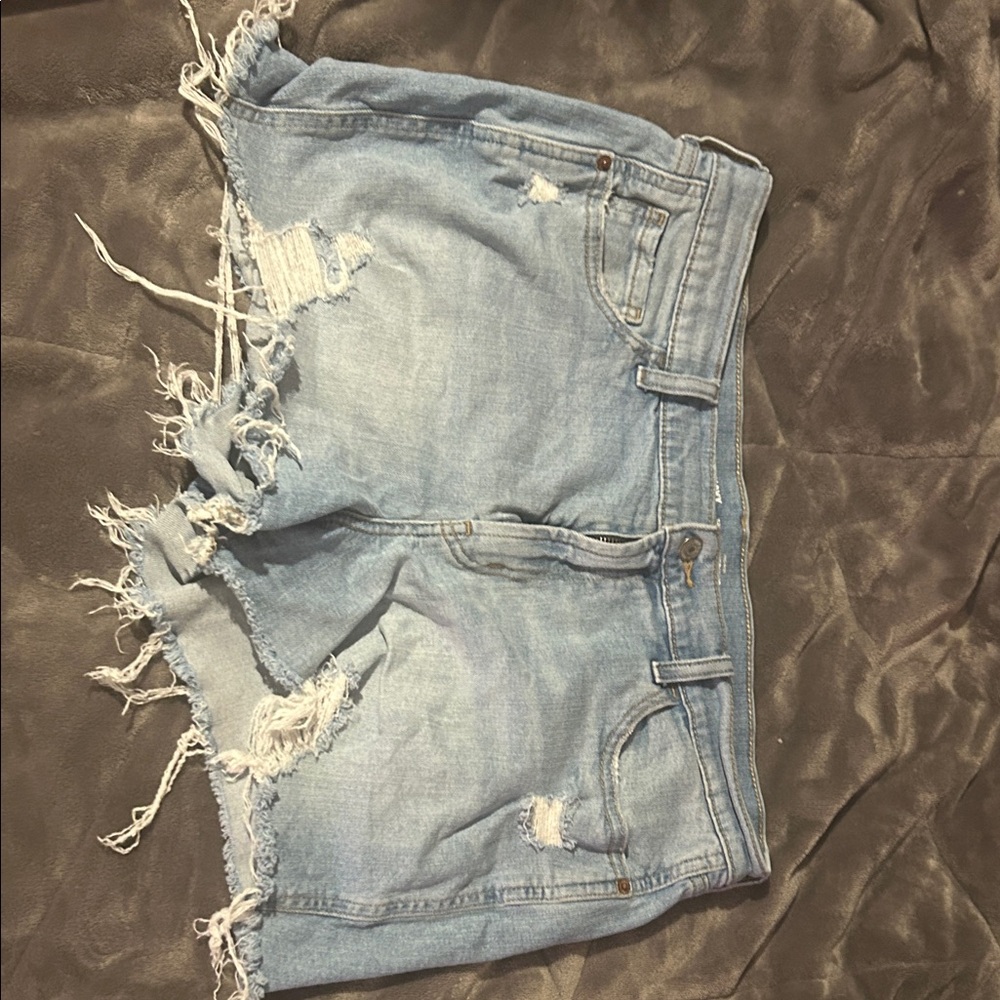 Old Navy Blue Jean Shorts Distressed Casual